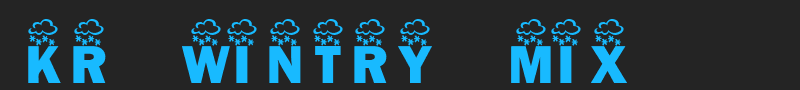 KR Wintry Mix font
